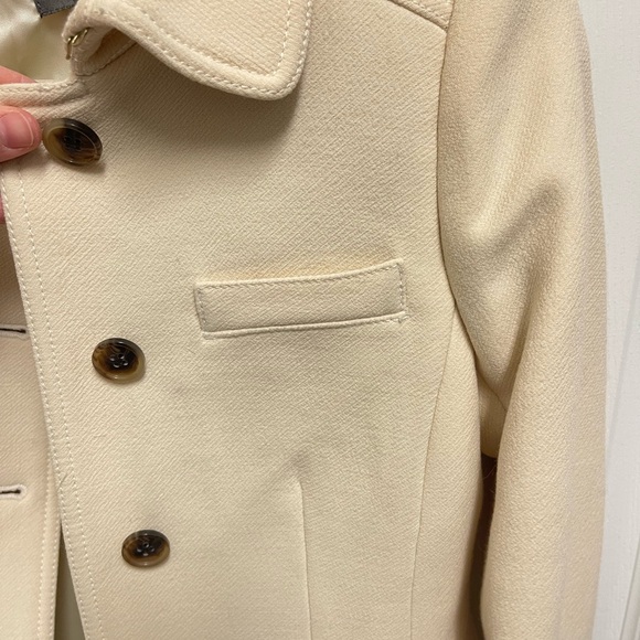 J. Crew Cream Double Cloth Peacoat - Picture 8 of 13